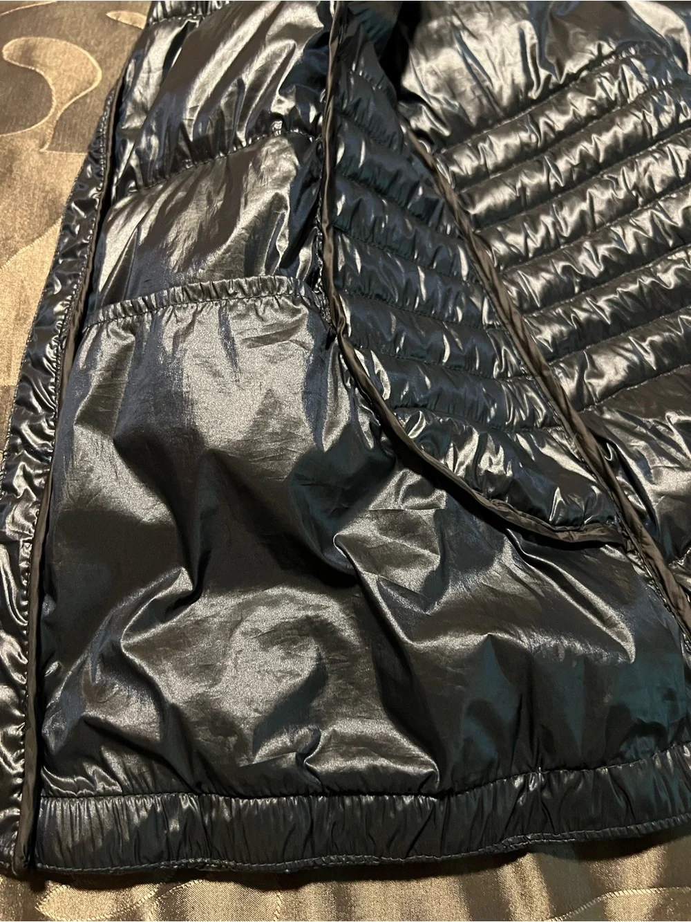 Calvin Klein Performance Black Down Feathers Quilted Vest Women’s Medium